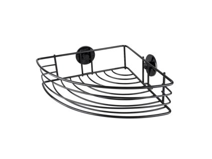 Hopa Rohová drátěná polička na nalepení 3M, černá barva KD02081664