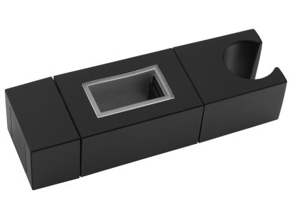Sapho Držák pro sprchovou tyč 30x15mm, ABS/černá mat NDSC615