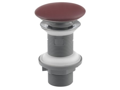 Isvea Umyvadlová výpust 5/4“, click-clack, keramická zátka, 20-70mm, maroon red 38TP0169I