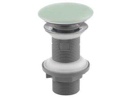 Isvea Umyvadlová výpust 5/4“, click-clack, keramická zátka, 20-70mm, zelená mint 38TP0168I