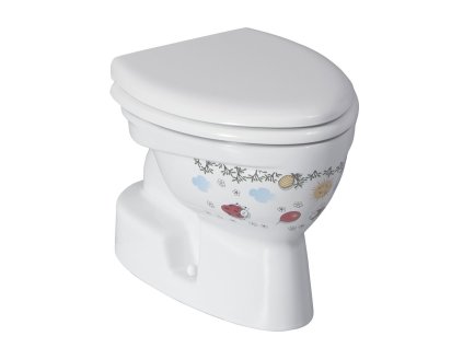 CREAVIT KID WC mísa kombi, spodní odpad, dekor CK300-11CB00E-FF00