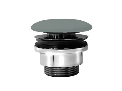 GSI umyvadlová výpust 5/4“, neuzavíratelná, keramická zátka, 5-65mm, agave mat PVC04