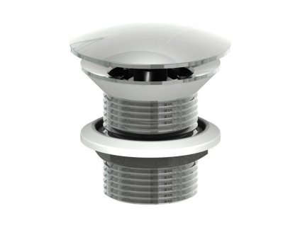 Sapho MINIMAL umyvadlová výpust 5/4“, neuzavíratelná, velká krytka, tl.30-60mm, nerez mat MI056