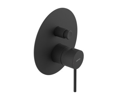 Sapho ULTRAMIX podomítková sprchová baterie, 2 výstupy, černá mat UT042B