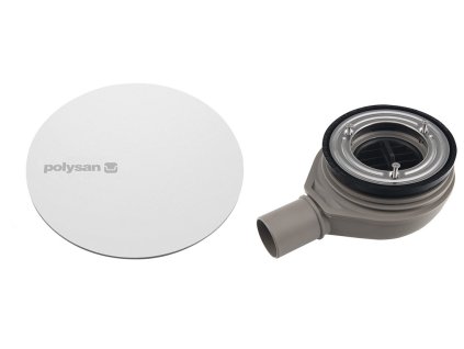 Polysan MIRAI vaničkový sifon, průměr 90mm, DN40, krytka bílá 72730W