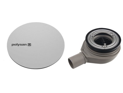 Polysan MIRAI vaničkový sifon, průměr 90mm, DN40, krytka nerez 72730