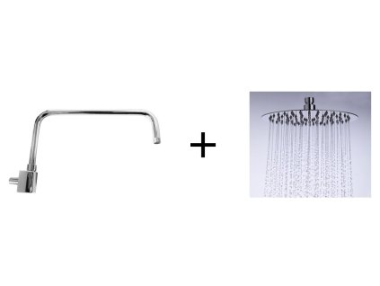 Hopa Hlavová sprcha VESUV PLUS 50 cm + Držák hlavové sprchy W19 BAGW19+BAPG8255