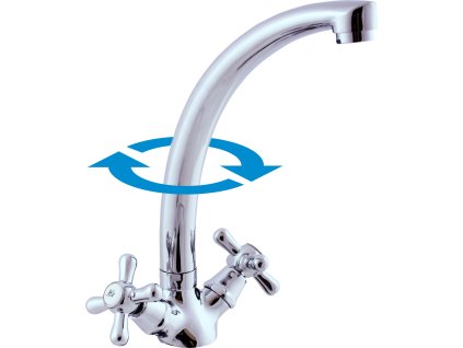 MORAVA - Dřezová baterie, Chrom MK120.0/3, RAV Slezák