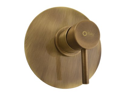 SEINA - Sprchová baterie podomítková 1-cestná s tělesem, Stará mosaz (Bronz) SE983LSM, RAV Slezák