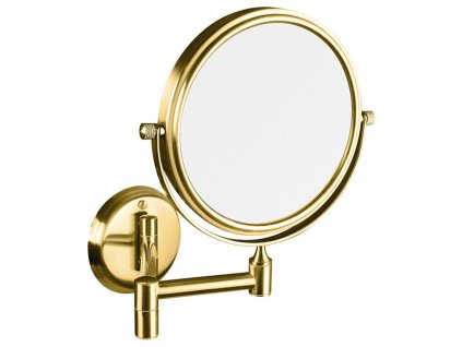 Sapho Kosmetické zrcátko závěsné, Ø 140mm, oboustranné, zlato XP012G