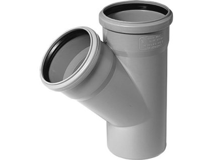 HT PLUS HTEA odbočka odpadní DN40/40, 45°, PP, šedá, 111200