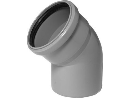 HT PLUS HTB koleno odpadní DN110, 67°, PP, šedá, 115130