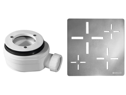 Gelco Vaničkový sifon, průměr otvoru 90 mm, DN40, krytka chrom KSM107CH-SN90