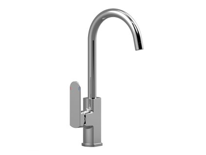 Mereo Dřezová stojánková baterie, Mada, s ramínkem nad pákou, výška 368 mm, chrom CBQ20103M