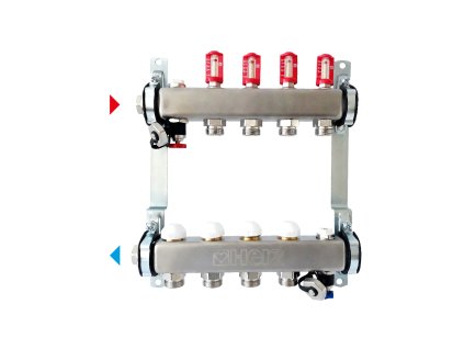 Herz Rozdělovač/sběrač nerez + přechodky zdarma
