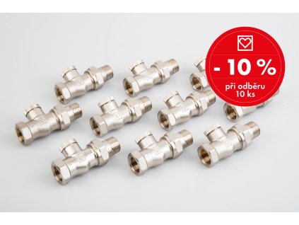 Herz RL-1 Uzavíratelné radiátorové šroubení přímé 1372341-A10