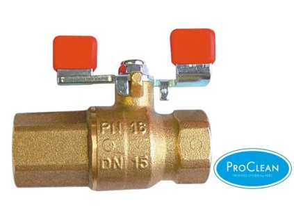 Kulový kohout HERZ zpětná klapka,F/F ovládání motýl ocel