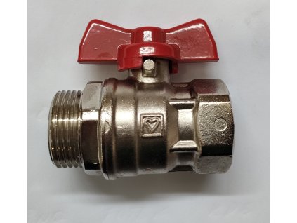 Kulový kohout "KLASIK" HERZ - motýl Silumin, F-M, PN