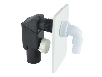 Klum Sifon pračkový podomítkový ø 40/50 mm, bílý, plast PR7010C