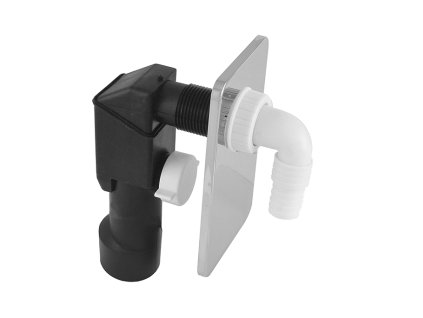 Klum Sifon pračkový podomítkový ø 40/50 mm, chromovaný plast PR7011C