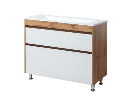 Lavedo Venera 100 koupelnová skříňka s umyvadlem z litého mramoru, VEN100NL