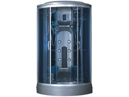 Aplomo Monster Black 100x100x220 parní masážní sprchový box, MO-0210GS