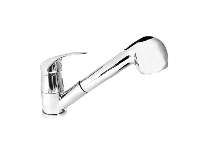 Mereo Dřezová stojánková baterie, Lila, s výsuvnou sprchou, chrom CBEE350