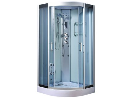Aplomo Lucy Blue parní masážní sprchový box Rozměr koutu: 100x100cm, MO-0513CS