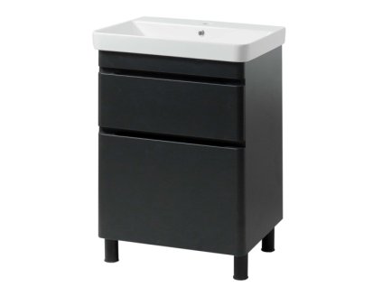 Lavedo Vivace Black 70 koupelnová skříňka s umyvadlem, VIV-BLACKK-70