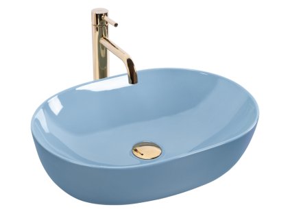 Rea Lisa 49 umyvadlo na desku, blue shiny, REA-U6620