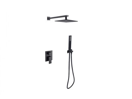Besco Modern Varium I podomítkový sprchový set, black, BP-MVI-CZ