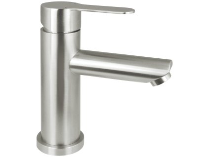 Aplomo Lupo umyvadlová baterie, kartáčovaná ocel, BLU_F20M