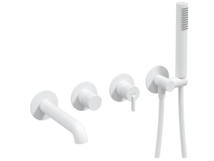 Aplomo Silia podomítková vanová baterie, bílá, BQS_A18P