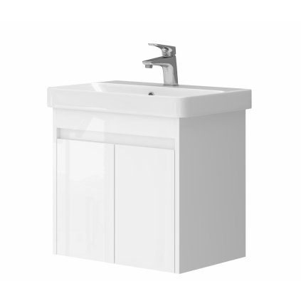 Lavedo Florida White 55 koupelnová skříňka s umyvadlem, FLO-55W