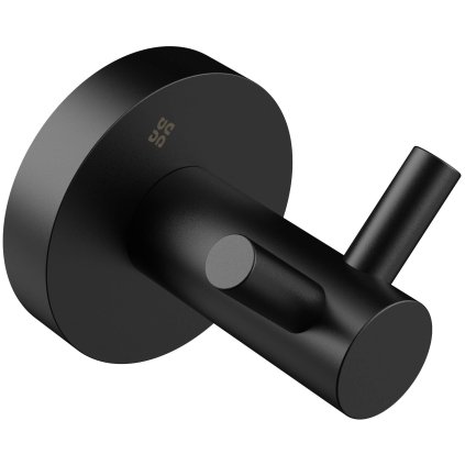 Deante Jasmin dvojitý háček na ručník, černá, ADJ_N121