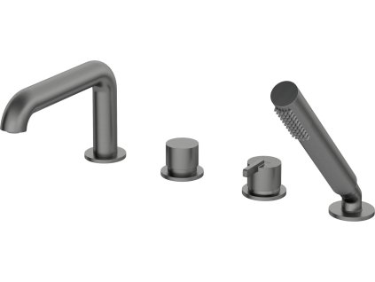 Deante Silia 4-otvorový vanový komplet, titan, BQS_D14M