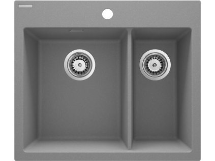 Aplomo Eridan 1.5 granitový dřez, šedá metalic, ZQE_S503