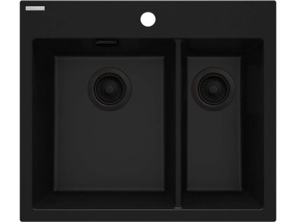 Aplomo Eridan 1.5 granitový dřez, černá, ZQE_N503