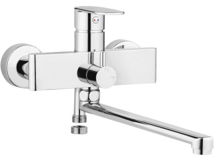 Aplomo Alpinia umyvadlová baterie s dlouhým ramínkem a připojením na sprchu, BGA_056M