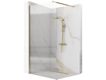 Rea Aero Intimo Walk In sprchový kout, brush gold Rozměr: 120cm, REA-K4127