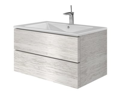 Lavedo Rimini Ash 80 koupelnová skříňka s umyvadlem, RIM-80-ASH