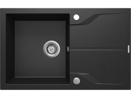 Deante Andy Flush 78 kuchyňský dřez s odkapávačem, grafit, ZQN_G11F