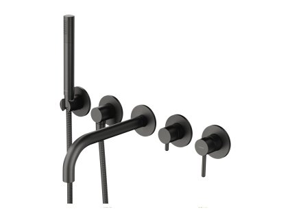 Aplomo Yee 5-otvorový vanový komplet, grafit, Y1237_1GR