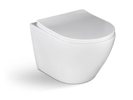 Aplomo Desna White WC závěsné se sedátkem, rimless, VMD_600S