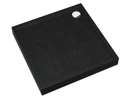 Kerra David Stone sprchová vanička, black Rozměr vaničky: 90x90cm, 5907548117434