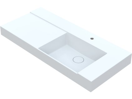 Vayer Libra L/P 100 umyvadlo na desku, litý mramor Orientace: Pravá, VAY-LIB100P