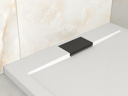 Besco Axim UltraSlim černý kryt odtoku, KA-C