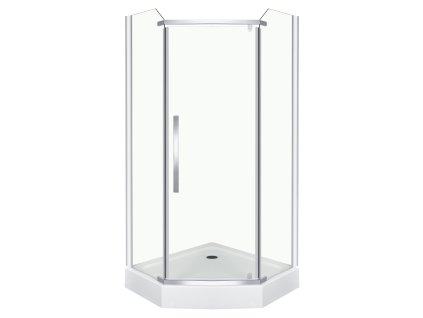 Kerra Glasgow 90x90 pětiúhelníkový sprchový kout komplet s vaničkou, 678