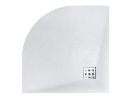 Besco Vexo 90x90 čtvrtkruhová sprchová vanička, white, BV-90-90-P