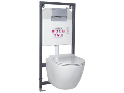 Kerra Delos/Adriatic Chrom WC závěsný komplet, DEL-AD